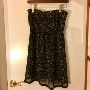 Navy Blue Floral Dress